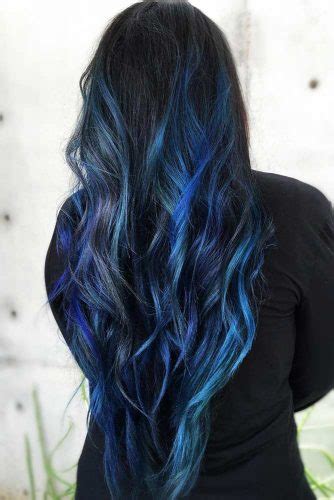 Blue black hair color goes well with any short or medium length hairstyles: 55 Tasteful Blue Black Hair Color Ideas To Try In Any Season