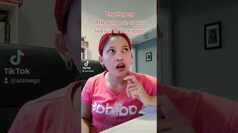 Anong Tagalog Ng Purpose Youtube