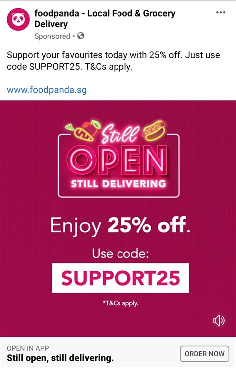 The coupon has been sent successfully. Here's a foodpanda promo code that offers 25% discount (up ...