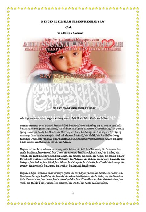Indeks islam | indeks artikel. (PDF) MENGENAL SILSILAH NABI MUHAMMAD SAW Oleh | Ikatan ...