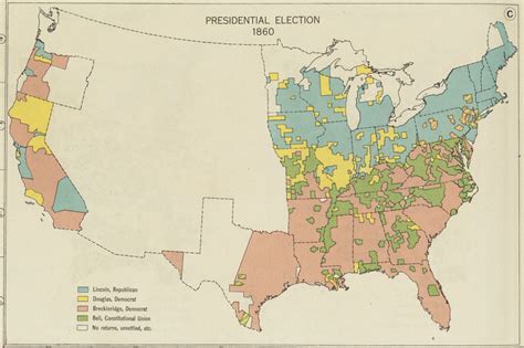 Presidential Election 1860 Norman B Leventhal Map And Education Center