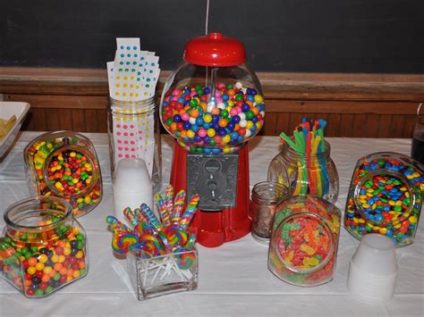 Rainbow Birthday Party Candy Buffet Birthday Party Pinterest