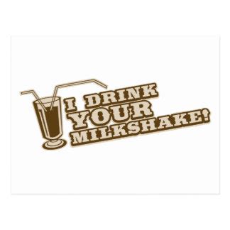 Why was there a milkshake in there will be blood? I Drink Your Milkshake Postcards & Postcard Template Designs