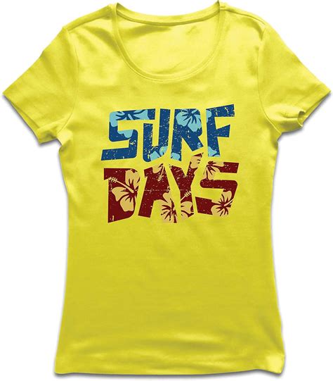 Lepnime Camiseta Mujer Días De Surf En La Playa En Verano Ropa Para