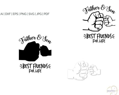 Father And Son Best Friends For Life Svg Svg Files Svg For Cricut Svg