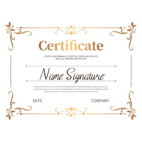 Certificate Border Gold Hd Transparent Certificate Border Gold Deluxe