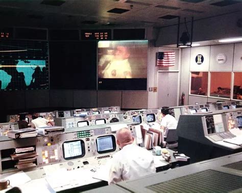 Nasa Mission Control Apollo 13 Tv Transmission 8x10 Silver Halide Photo