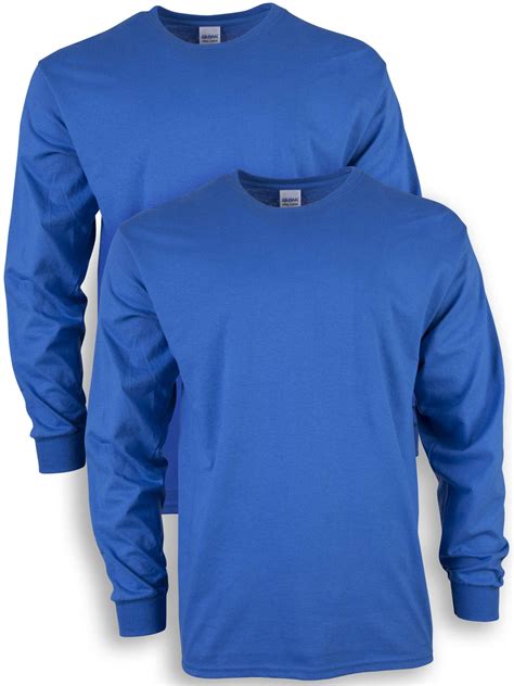 Gildan Mens Ultra Cotton Long Sleeve T Shirt 2 Pack Up To Size 5xl