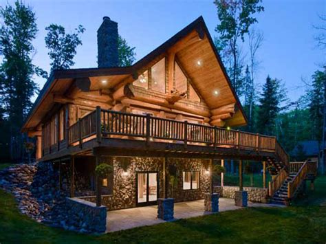 Our modern rustic house plans, modern farmhouse and rustic cottage plans offer contemporary amenities for your family's comfort. Walkout Basement House Plans Log Homes with Walkout ...