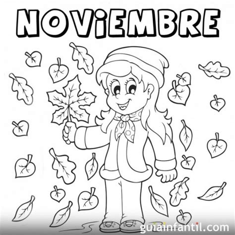 dibujos de noviembre para descargar gratis imprimir y pintar colorear imágenes