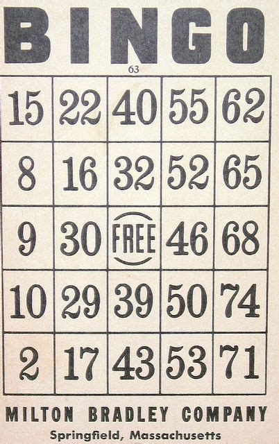 Bingo Bingo Card Template Bingo Cards Printable Bingo
