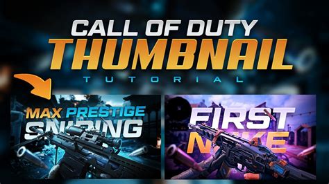 Call Of Duty Thumbnail Tutorial Free Template Tutorial By