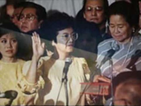 Where did cory aquino and salvador laurel take their oath as the duly elected president and vice president? CORY AQUINO, the Heroine of EDSA Revolution - YouTube