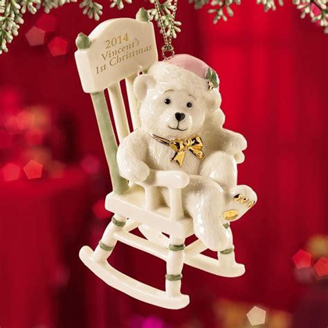 Babys 1st Christmas Rocking Bear Ornament By Lenox From Lenox Baby