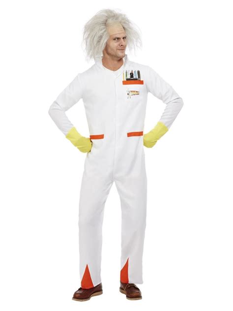 Back To The Future Doc Costume Dr Emmett Brown Scientist Abracadabra