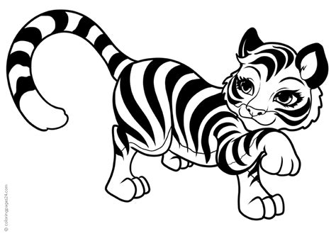 Tigres 7 Dibujos Para Colorear 24