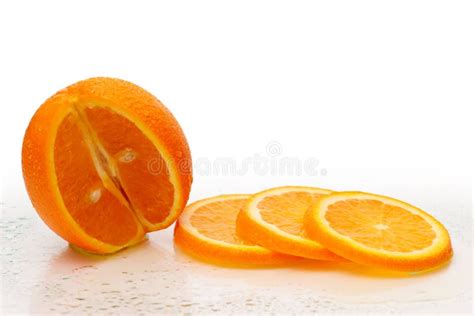 Fresh Orange Fruits With Slices Stock Image Image Of Ripe Orange