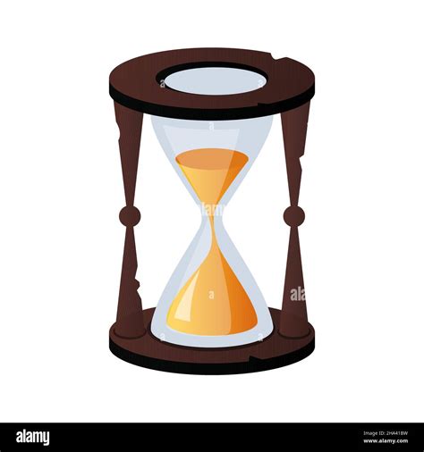 Hourglass Modern Flat Design Style Single Isolated Object Neat