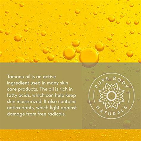 Cold Pressed Tamanu Oil 4 Fl Oz Calms Irritated Skin Moisturises Dry Scaly Skin By Pure