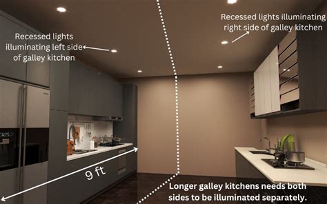 Selection Sizing And Placement Of Lights In A Galley Kitchen