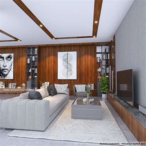 Desain Ruang Karaoke Rumah Modern 3 Lantai Bapak JKO di Jakarta 32473