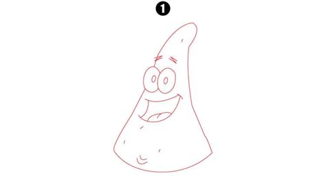 Patrick Star Drawing A Step By Step Tutorial Cool Drawing Idea