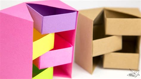 Origami Secret Stepper Box Tutorial Via Paper Kawaii Origami Jewelry