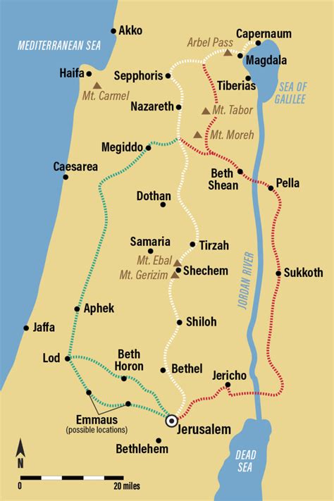 3 Pilgrimage Paths From Galilee To Jerusalem Biblical Archaeology Society