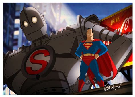Superman And The Robot From Iron Giant First Superman Superman Art