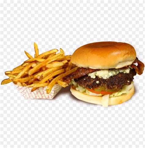 Free Download Hd Png Black Bleu Burger Burger And Fries Png