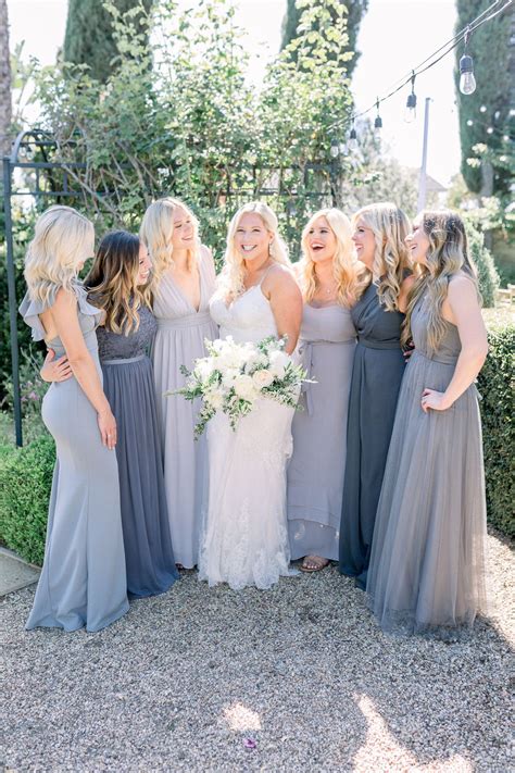 Pin By Stephanie Weber Photography On Southern California Weddings Blue Bridesmaid Dresses