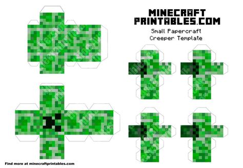 Minecraft Creeper 3d Printable Minecraft Creeper Papercraft Template