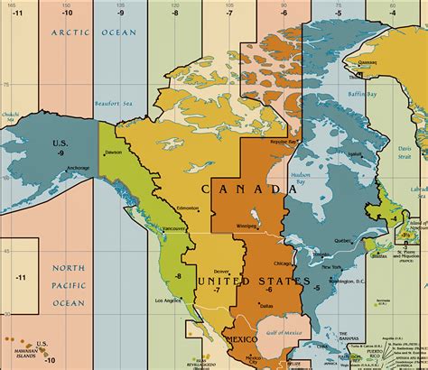 Daylight Savings Us Time Zone Map With States List Of Tz Database