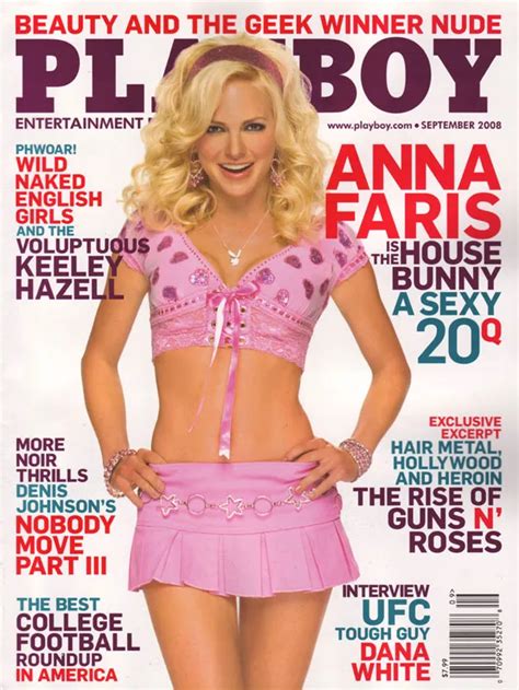 Playboy September Playboy Magazine Anna Faris Covergirl Hou