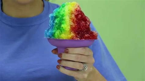 How To Make A Rainbow Snow Cone Or Shaved Ice Youtube