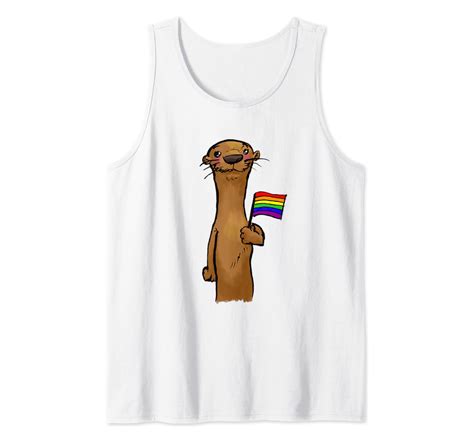Amazon Com Mens Gay Pride Otter Lgbt Rainbow Tank Top Clothing My Xxx