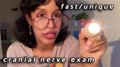 ASMR Fast And Aggressive Cranial Nerve Exam Unique Kinda Lowfi Style YouTube