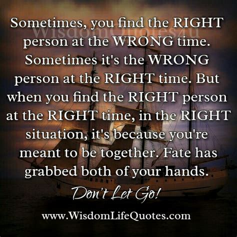 Sometimes destiny is calling but you refuse to give in to the signs because of past hurts and baggages. Sometimes you find the wrong person at the right time ...