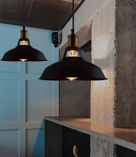 Great savings & free delivery / collection on many items. Industrial Retro Vintage Black Pendant Lamp Kitchen Bar ...