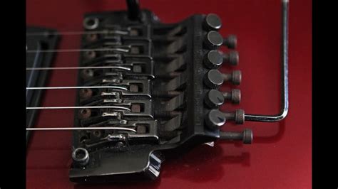 Change Guitar Strings On A Floyd Rose Or Ibanez Edge Youtube