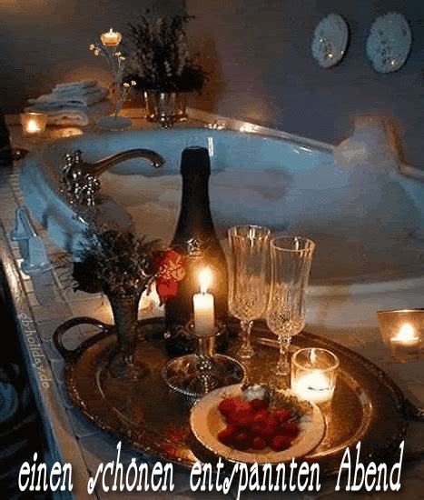 Einen Schönen Entspannten Abend Romantik Kerzenbeleuchtung