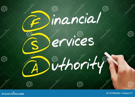 Fsa Financial Services Authority Acronym Business Concept On
