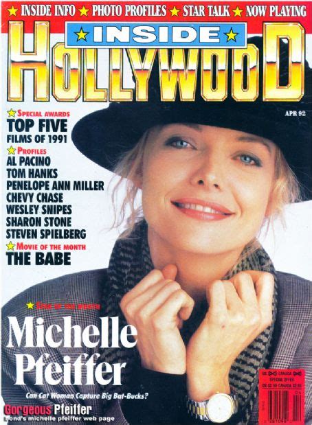 Michelle Pfeiffer Inside Hollywood Magazine April 1992 Cover Photo