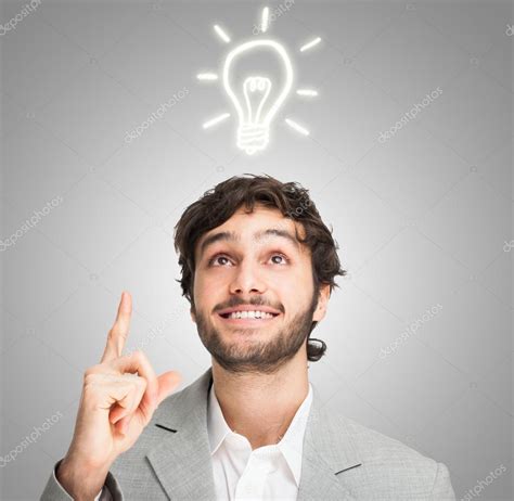 Man Having Good Idea — Stock Photo © Minervastock 54312741