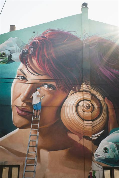 Lonac paints a photo realistic mural in Vodnjan, Croatia - StreetArtNews
