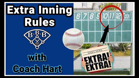 Extra Innings Rules And New Rules In Baseball Baseball Rules Explained For Beginners Youtube