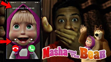 Calling Masha And The Bear Маша и Медведь Omg She Actually Answered Youtube
