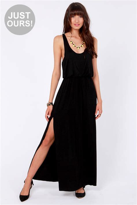 The Perfect Maxi Dress Black Dress Tank Dress 4700 Lulus