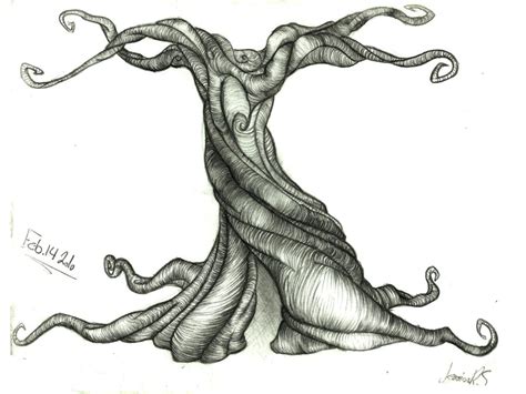 Large Twisted Tree By Jesserayus On Deviantart