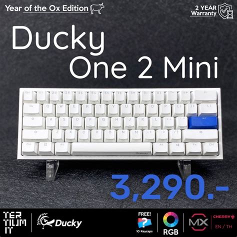 Ducky One 2 Mini Pure White Rgb Shopee Thailand